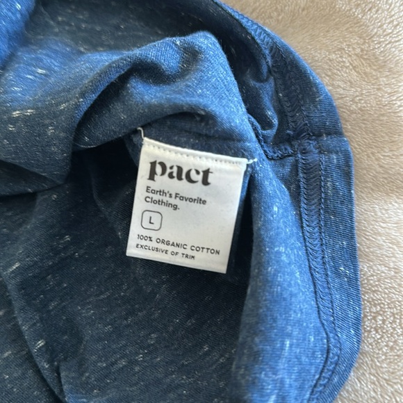 PACT Women’s 100% Organic Cotton French Navy Melange Eden Muscle Tank (S) BNWT - Picture 5 of 7
